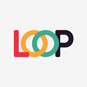 The Loop logo over an off-white background.