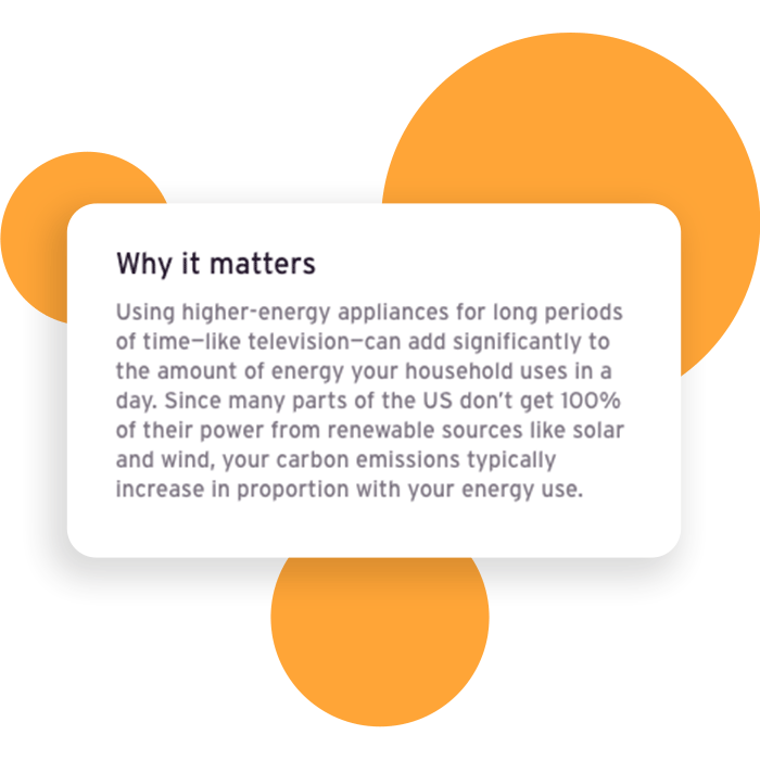 A detail view of the same task card with a description explaining why skipping TV matters.